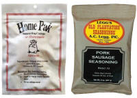 Old Plantation #10 Sausage Seasoning Kit.  Enough seasoning and natural hog casings for 20 - 25 lbs. of meat.