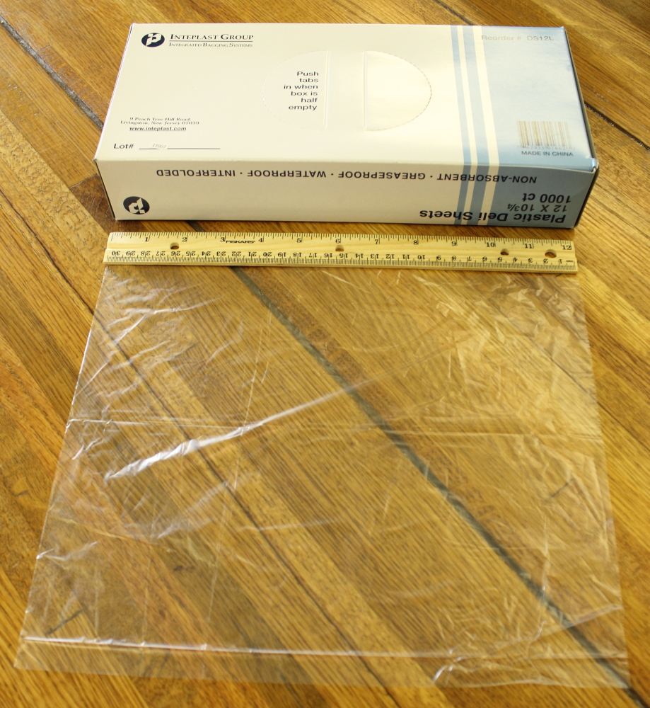 Deli Film Sheet - 12 inches by 10.75 inches