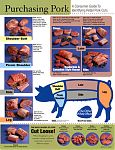 This glossy 8" by 10" notebook size chart is the same picture as our "Purchasing Pork" poster.