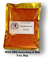 Witts BBQ Seasoning and Rub.  8 oz. Bag